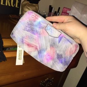 NWT Aimee Kestenberg Gala Double Zip Clutch